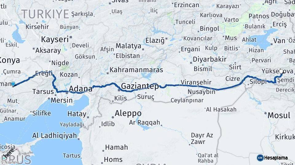 Karaman Hakkari Arası Kaç Km - Kaç Saat? Arası Kaç Saat? Nerede Yol Haritası Yakıt, Rota ve Mesafe Hesaplama Karaman Hakkari Arası Kaç Km - Kaç Saat? Arası Kaç Km Saat? Nerede Yol Haritası Yakıt, Rota ve Mesafe Hesaplama