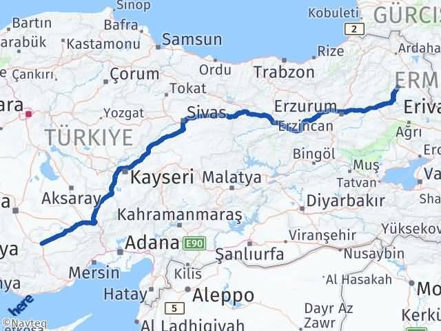 Karaman Selim Kars Arası Kaç Km - Yol Haritası