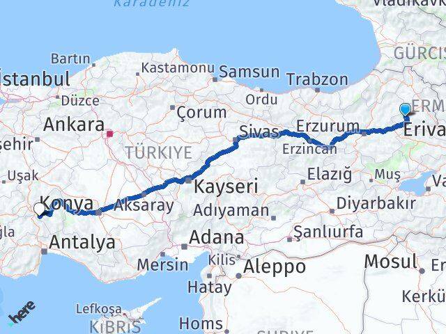 Kars Sarıkamış Isparta Arası Kaç Km - Yol Haritası