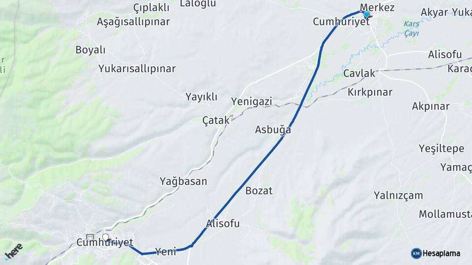 Kars Selim Sarıkamış Arası Kaç Km - Yol Haritası