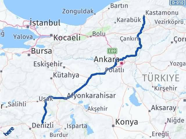 Kastamonu Baklan Denizli Arası Kaç Saat? Yol Haritası, Yakıt, Rota ve Mesafe Hesaplama Kastamonu Baklan Denizli Arası Kaç Km? Kaç Saat? Yol Haritası