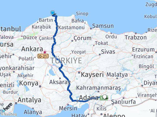 Kastamonu Doğanyurt Gaziantep Arası Kaç Km - Yol Haritası