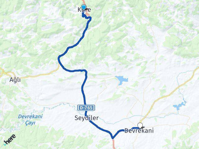 Kastamonu Küre Devrekani Arası Kaç Km - Yol Haritası