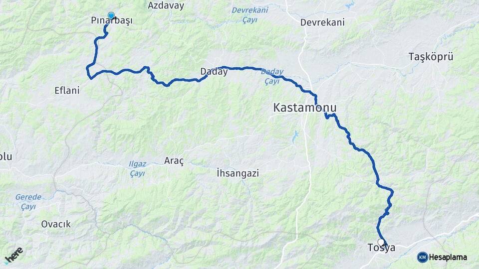 Pınarbaşı Kastamonu Tosya Arası Kaç Km? Arası Kaç Saat? Nerede Yol Haritası Yakıt, Rota ve Mesafe Hesaplama Pınarbaşı Kastamonu Tosya Arası Kaç Km? Arası Kaç Km Saat? Nerede Yol Haritası Yakıt, Rota ve Mesafe Hesaplama