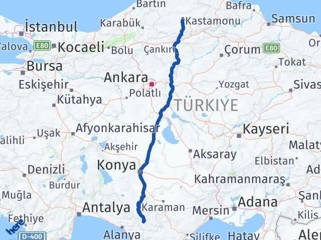 Kastamonu Sarıveliler Karaman Arası Kaç Km - Yol Haritası