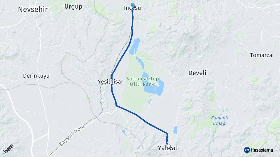 Kayseri İncesu Yahyalı Arası Kaç Km? Arası Kaç Saat? Nerede Yol Haritası Yakıt, Rota ve Mesafe Hesaplama Kayseri İncesu Yahyalı Arası Kaç Km? Arası Kaç Km Saat? Nerede Yol Haritası Yakıt, Rota ve Mesafe Hesaplama