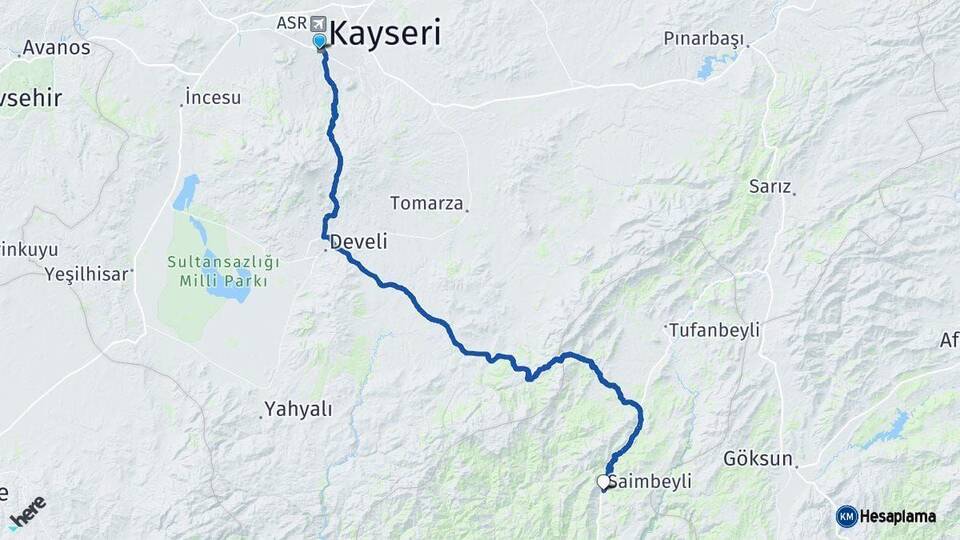 Kayseri Saimbeyli Adana Arası Kaç Saat? Yol Haritası, Yakıt, Rota ve Mesafe Hesaplama Kayseri Saimbeyli Adana Arası Kaç Km? Kaç Saat? Yol Haritası
