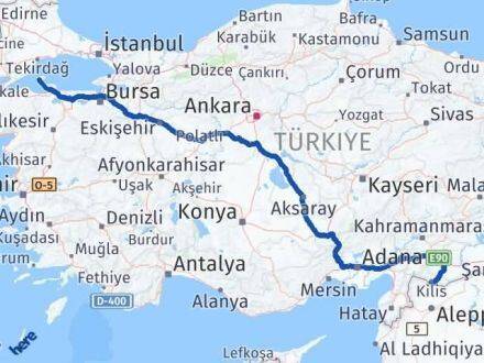 Kilis Marmara Balıkesir Arası Kaç Km - Yol Haritası