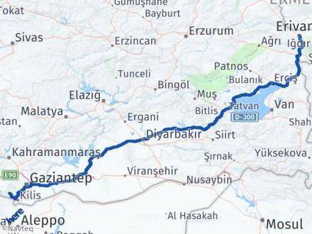 Kilis Musabeyli Iğdır Arası Kaç Km - Yol Haritası