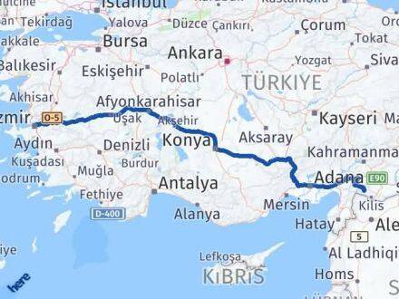 Kilis Musabeyli İzmir Arası Kaç Km - Yol Haritası