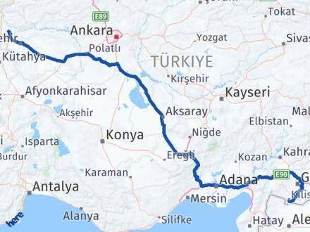 Kilis Söğüt Bilecik Arası Kaç Km - Yol Haritası