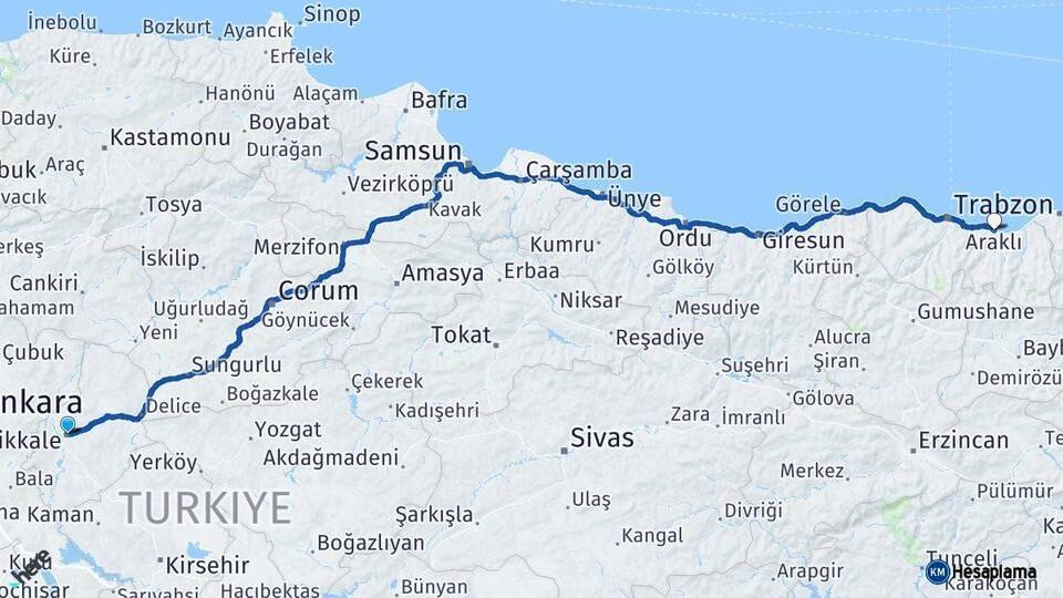 Kırıkkale Araklı Trabzon Arası Kaç Km? - Kmhesaplama.com Arası Kaç Saat? Nerede Yol Haritası Yakıt, Rota ve Mesafe Hesaplama Kırıkkale Araklı Trabzon Arası Kaç Km? - Kmhesaplama.com Arası Kaç Km Saat? Nerede Yol Haritası Yakıt, Rota ve Mesafe Hesaplama
