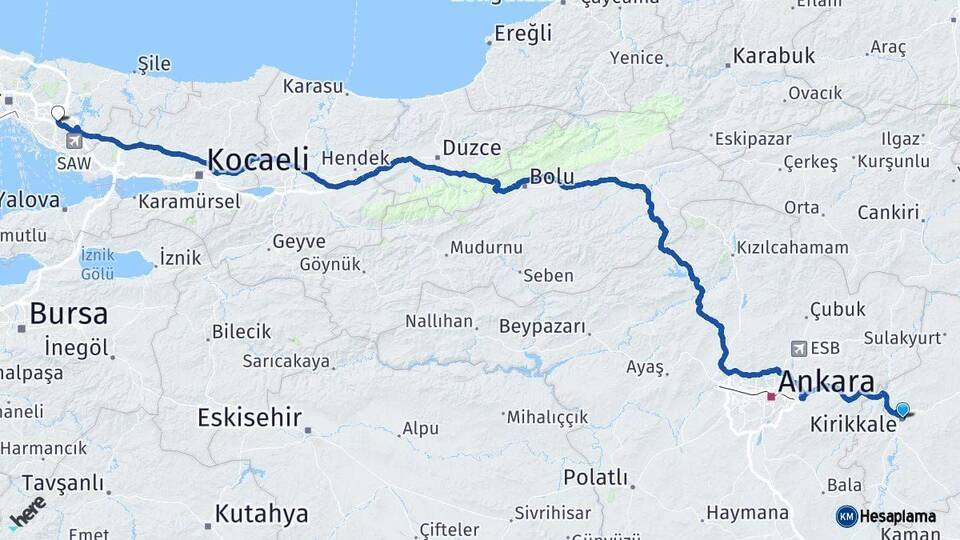 Kırıkkale Sancaktepe İstanbul Arası Kaç Km? Arası Kaç Saat? Nerede Yol Haritası Yakıt, Rota ve Mesafe Hesaplama Kırıkkale Sancaktepe İstanbul Arası Kaç Km? Arası Kaç Km Saat? Nerede Yol Haritası Yakıt, Rota ve Mesafe Hesaplama