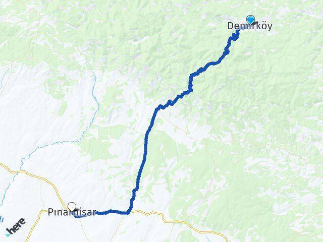 Kırklareli Demirköy Pınarhisar Arası Kaç Km - Yol Haritası