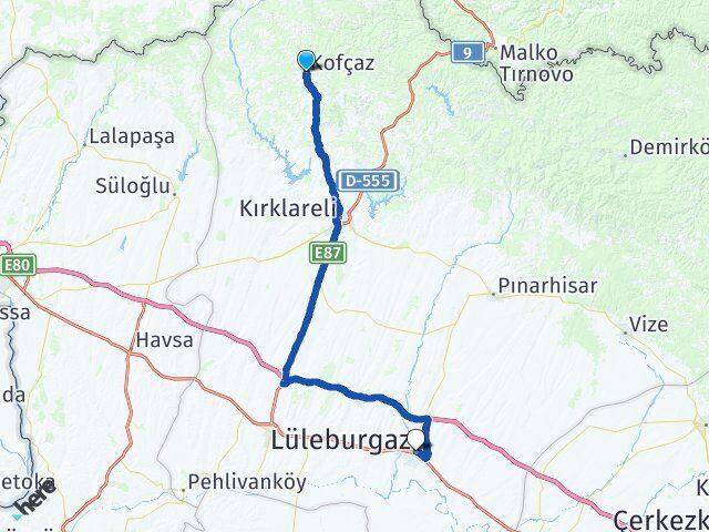 Kırklareli Kofçaz Lüleburgaz Arası Kaç Km? Arası Kaç Saat? Nerede Yol Haritası Yakıt, Rota ve Mesafe Hesaplama Kırklareli Kofçaz Lüleburgaz Arası Kaç Km? Arası Kaç Km Saat? Nerede Yol Haritası Yakıt, Rota ve Mesafe Hesaplama