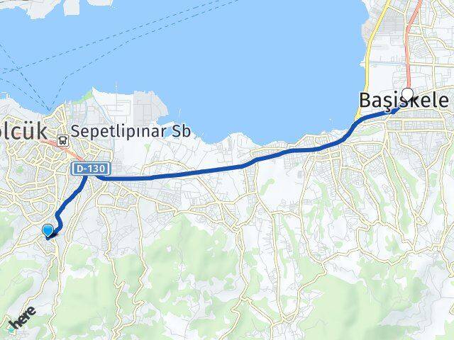 Kocaeli Gölcük İhsaniye Başiskele Arası Kaç Km - Yol Haritası