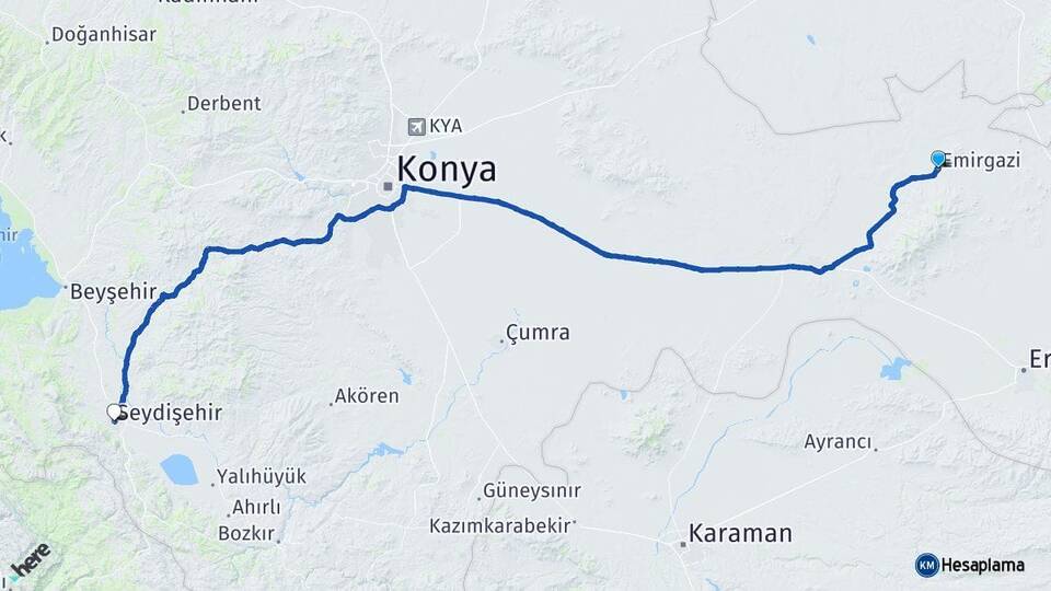Konya Emirgazi Seydişehir Arası Kaç Km? Arası Kaç Saat? Nerede Yol Haritası Yakıt, Rota ve Mesafe Hesaplama Konya Emirgazi Seydişehir Arası Kaç Km? Arası Kaç Km Saat? Nerede Yol Haritası Yakıt, Rota ve Mesafe Hesaplama