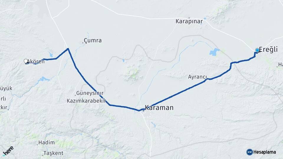 Ereğli Konya Akören Arası Kaç Km? Arası Kaç Saat? Nerede Yol Haritası Yakıt, Rota ve Mesafe Hesaplama Ereğli Konya Akören Arası Kaç Km? Arası Kaç Km Saat? Nerede Yol Haritası Yakıt, Rota ve Mesafe Hesaplama
