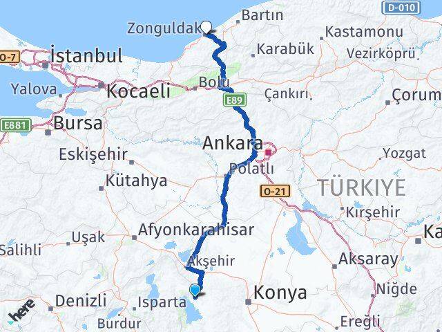 Konya Hüyük Zonguldak Arası Kaç Saat? Yol Haritası, Yakıt, Rota ve Mesafe Hesaplama Konya Hüyük Zonguldak Arası Kaç Km? Kaç Saat? Yol Haritası