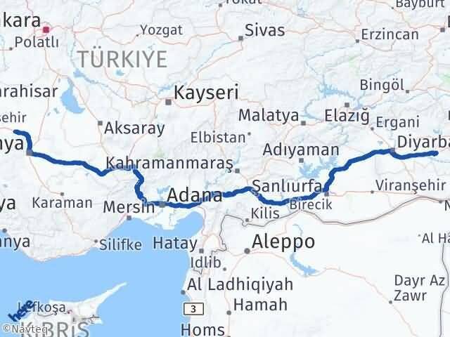 Konya Kadınhanı Batman Arası Kaç Saat? Yol Haritası, Yakıt, Rota ve Mesafe Hesaplama Konya Kadınhanı Batman Arası Kaç Km? Kaç Saat? Yol Haritası