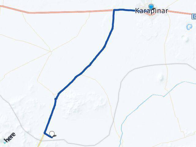 Konya Karapınar Çiğil Karapınar Arası Kaç Km - Yol Haritası