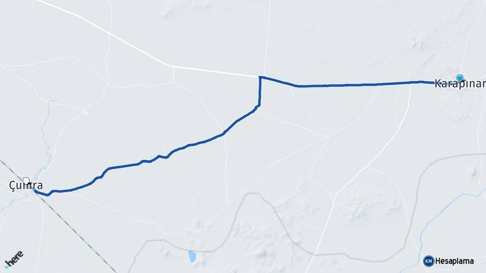 Konya Karapınar Çumra Arası Kaç Km - Yol Haritası