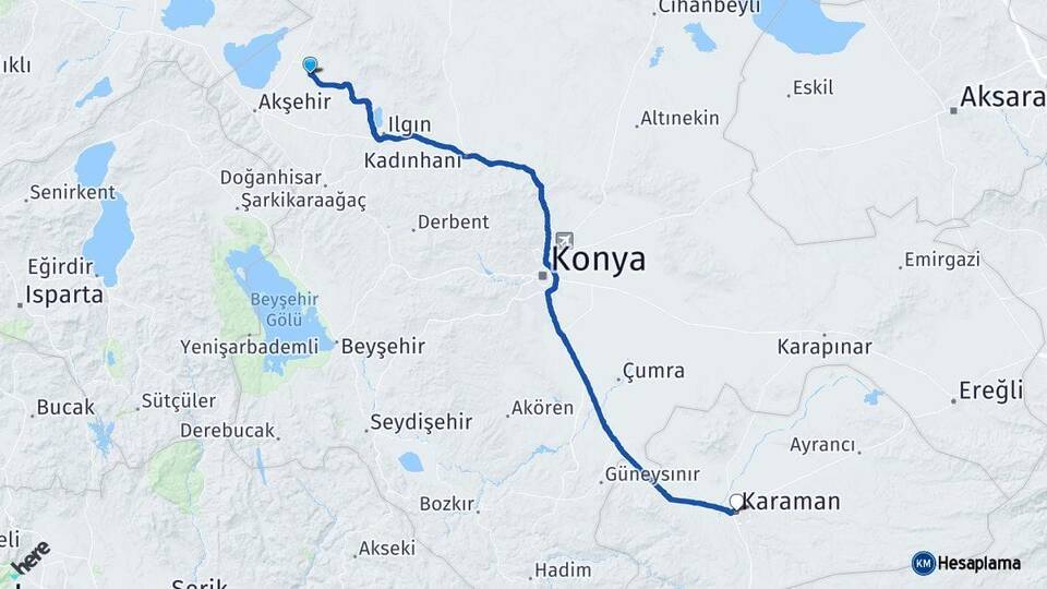Konya Tuzlukçu Karaman Arası Kaç Saat? Yol Haritası, Yakıt, Rota ve Mesafe Hesaplama Konya Tuzlukçu Karaman Arası Kaç Km? Kaç Saat? Yol Haritası