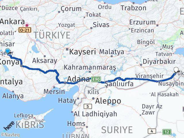 Konya Tuzlukçu Şırnak Arası Kaç Saat? Yol Haritası, Yakıt, Rota ve Mesafe Hesaplama Konya Tuzlukçu Şırnak Arası Kaç Km? Kaç Saat? Yol Haritası