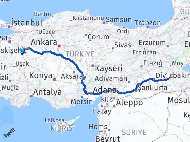 Kütahya Beşiri Batman Arası Kaç Km - Yol Haritası
