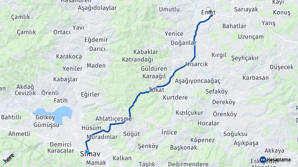 Kütahya Simav Emet Arası Kaç Km? Arası Kaç Saat? Nerede Yol Haritası Yakıt, Rota ve Mesafe Hesaplama Kütahya Simav Emet Arası Kaç Km? Arası Kaç Km Saat? Nerede Yol Haritası Yakıt, Rota ve Mesafe Hesaplama