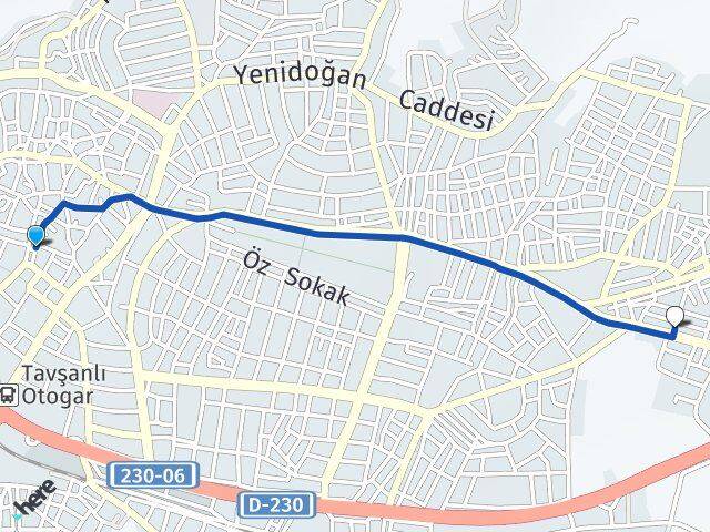 Kütahya Tavşanlı Çukurköy Tavşanlı Arası Kaç Km - Yol Haritası