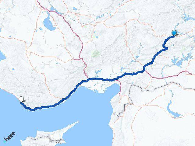 Malatya Gazipaşa Antalya Arası Kaç Km - Yol Haritası