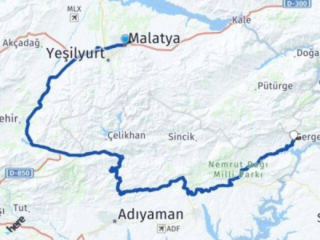 Malatya Gerger Adıyaman Arası Kaç Km - Yol Haritası