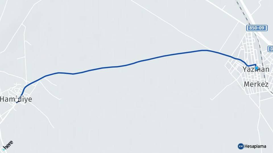 Malatya Yazıhan Hamidiye Yazıhan Arası Kaç Km - Yol Haritası