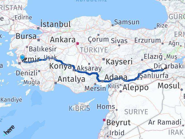 Manisa Beşiri Batman Arası Kaç Km - Yol Haritası