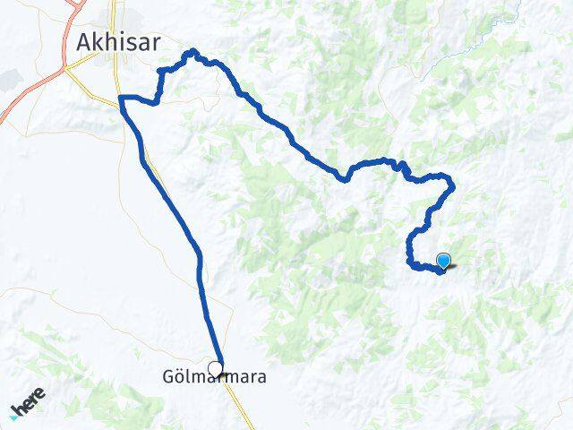 Manisa Gördes Karayakup Gölmarmara Arası Kaç Km - Yol Haritası