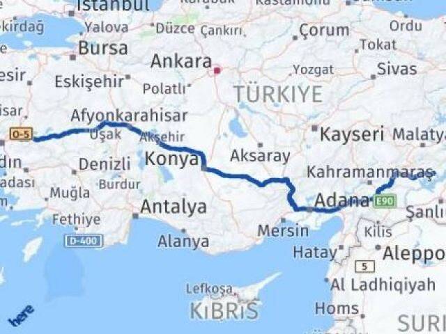 Manisa Kahta Adıyaman Arası Kaç Km - Yol Haritası