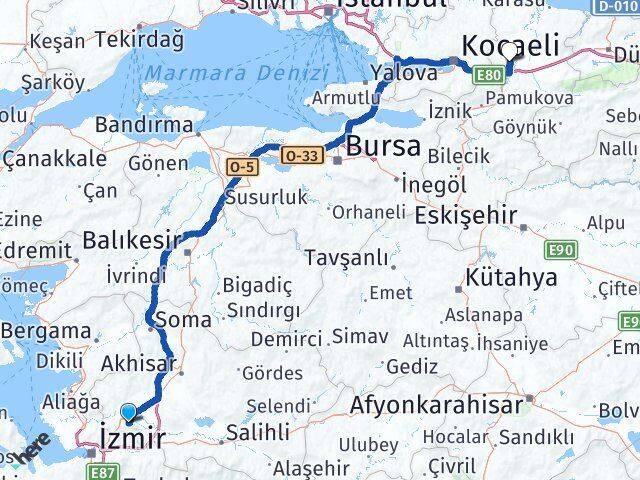 Manisa Şehzadeler Sakarya Arası Kaç Km - Yol Haritası