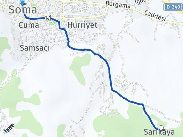 Manisa Soma Sarıkaya Soma Arası Kaç Km - Yol Haritası