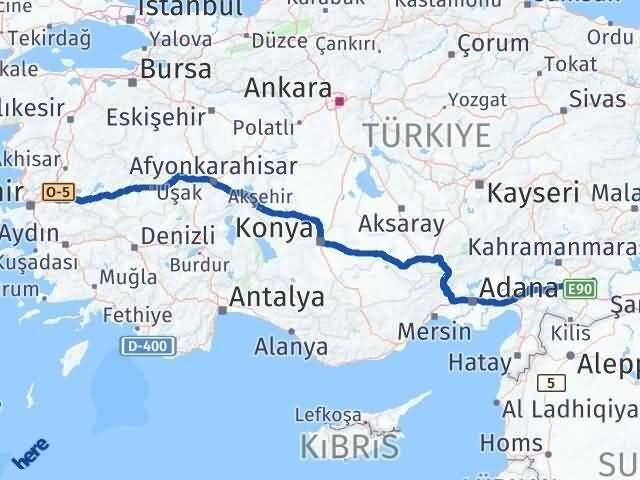 Manisa Yavuzeli Gaziantep Arası Kaç Km - Yol Haritası