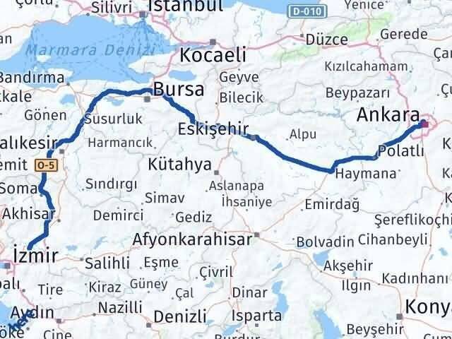 Manisa Yenimahalle Ankara Arası Kaç Km - Yol Haritası
