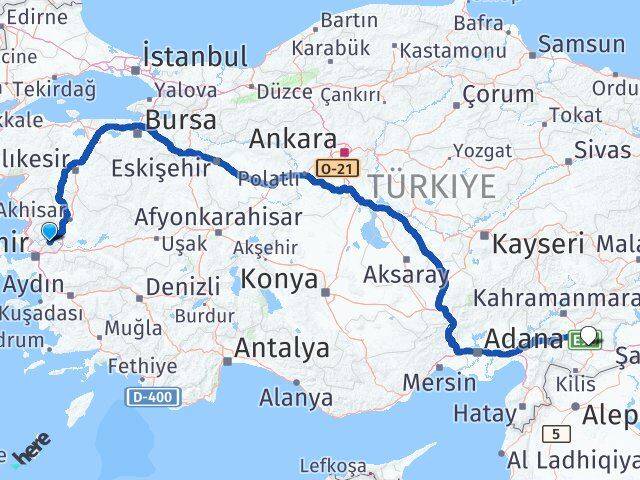Manisa Yunusemre Gaziantep Arası Kaç Km - Yol Haritası