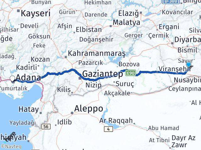 Mardin Adana Havalimanı Arası Kaç Km - Yol Haritası