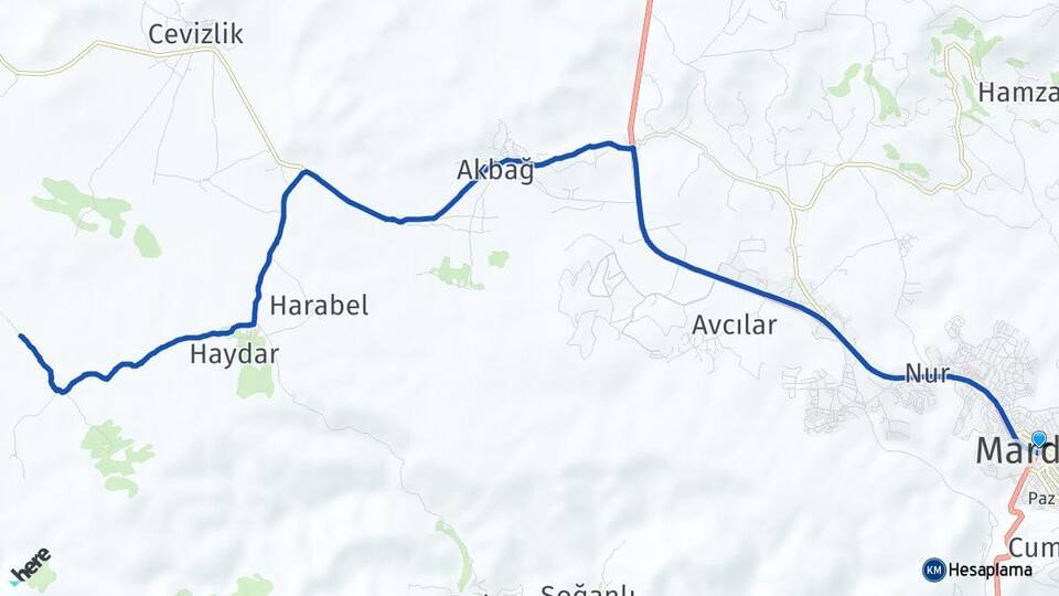 Mardin Artuklu Arası Kaç Km - Yol Haritası