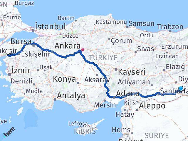 Mardin Artuklu Edremit Balıkesir Arası Kaç Km - Yol Haritası