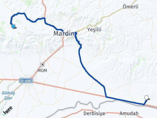 Mardin Artuklu Güneyli Artuklu Arası Kaç Km - Yol Haritası