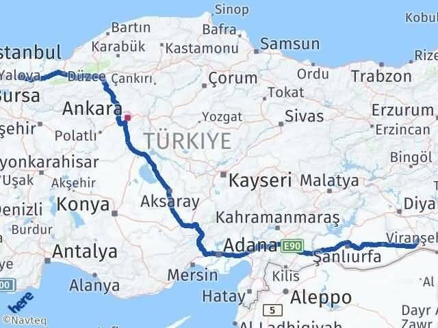 Mardin Başiskele Kocaeli Arası Kaç Km - Yol Haritası