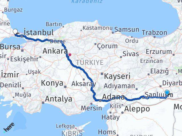 Mardin Çatalca İstanbul Arası Kaç Km - Yol Haritası