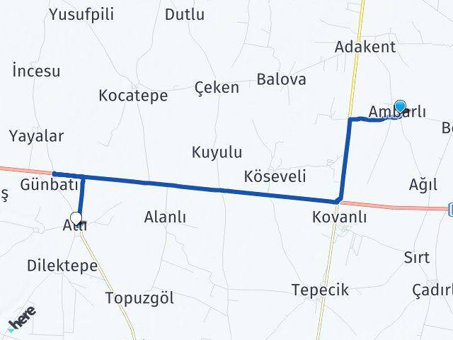 Mardin Derik Ambarlı Derik Arası Kaç Km - Yol Haritası