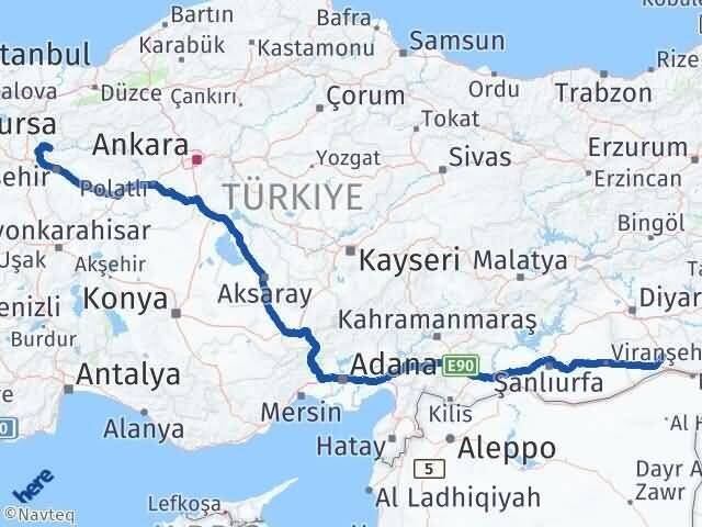 Mardin İnhisar Bilecik Arası Kaç Km - Yol Haritası